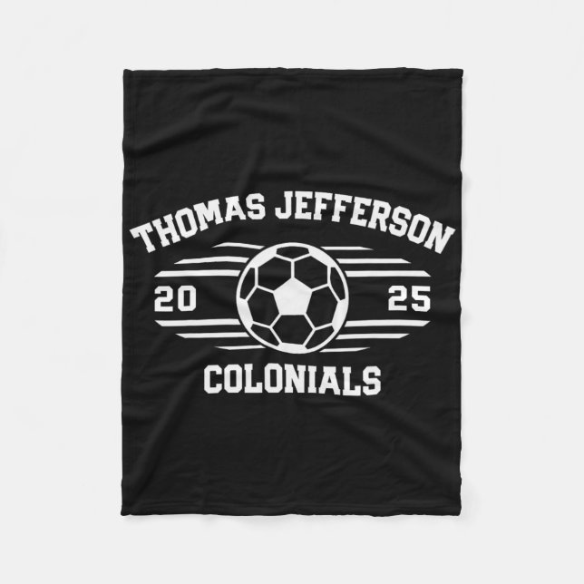 Thomas Jefferson Colonials fotboll Ll 2025  Fleecefilt (Framsidan)