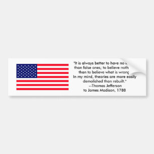 Thomas Jefferson - det är alltid bättre Bildekal