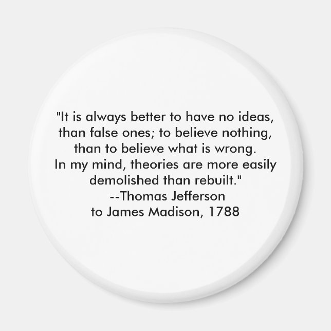 Thomas Jefferson - det är alltid bättre Magnet (Framsidan)