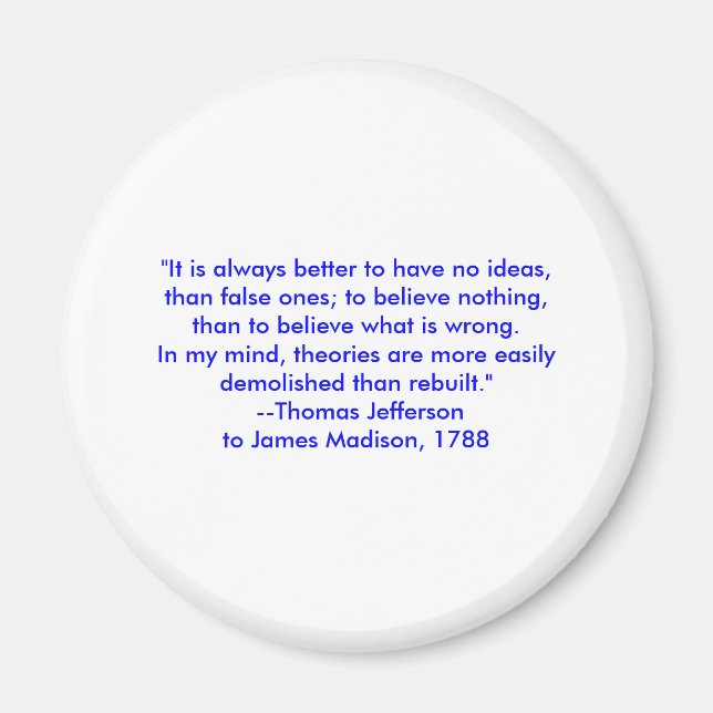 Thomas Jefferson - det är alltid bättre Magnet (Framsidan)