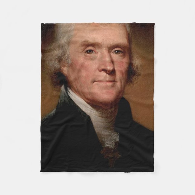 Thomas Jefferson Fleecefilt (Framsidan)