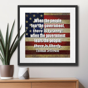 Thomas Jefferson: Frihet vs. Tyranni Poster