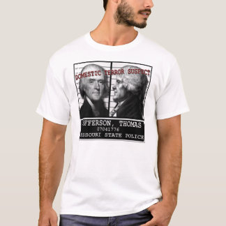 Thomas Jefferson inhemsk skräckmisstänkt person Tee