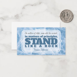 Thomas Jefferson Inspirational Quote "Principle" Anteckningskort