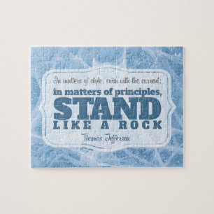 Thomas Jefferson Inspirational Quote "Principle" Pussel