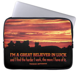 Thomas Jefferson Inspirational Quote "Tur" Laptop Fodral