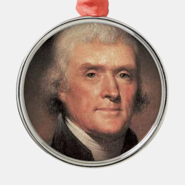 Thomas Jefferson Julgransprydnad Metall (Framsidan)