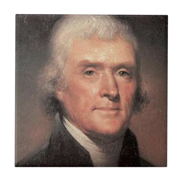 Thomas Jefferson Kakelplatta (Framsidan)