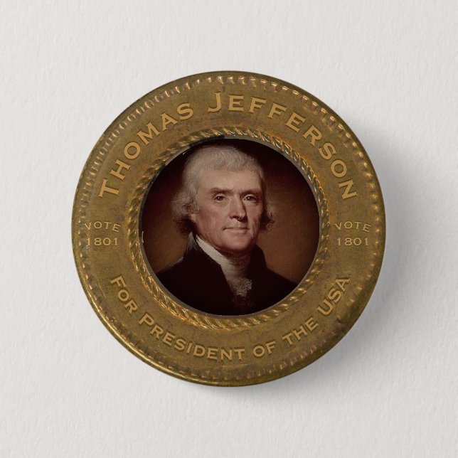 Thomas Jefferson Kampanj Button Knapp (Framsida)