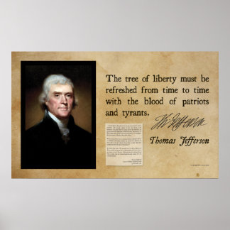 Thomas Jefferson - Libertys Träd Poster