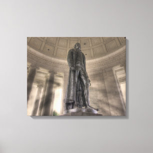 Thomas Jefferson Memorial Bronze Statue Canvastryck