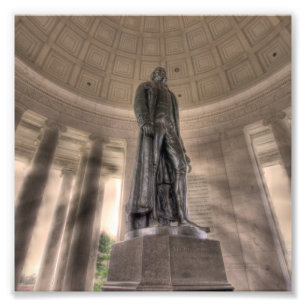 Thomas Jefferson Memorial Bronze Statue Fototryck
