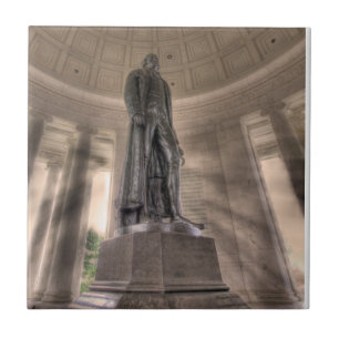Thomas Jefferson Memorial Bronze Statue Kakelplatta
