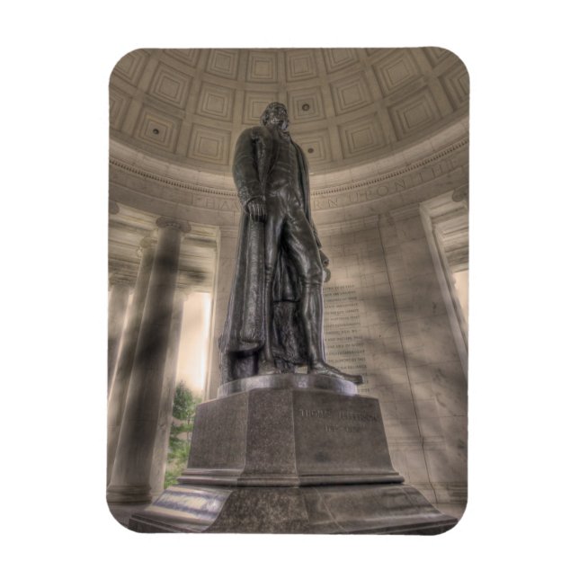 Thomas Jefferson Memorial Bronze Statue Magnet (Vertikal)