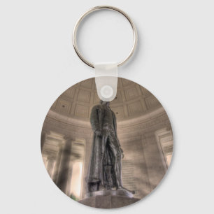 Thomas Jefferson Memorial Bronze Statue Nyckelring