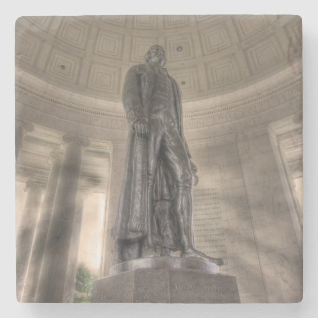 Thomas Jefferson Memorial Bronze Statue Stenunderlägg (Framsidan)