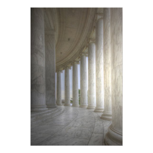 Thomas Jefferson Memorial Circular Colonnad Fototryck (Framsidan)