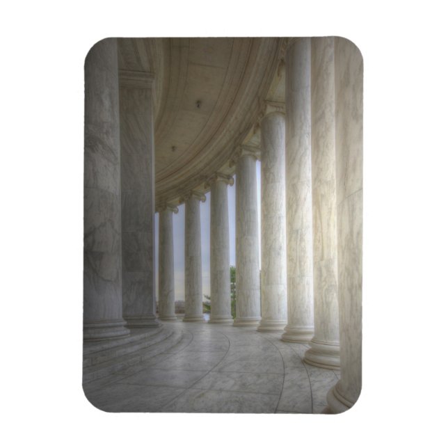 Thomas Jefferson Memorial Circular Colonnad Magnet (Vertikal)
