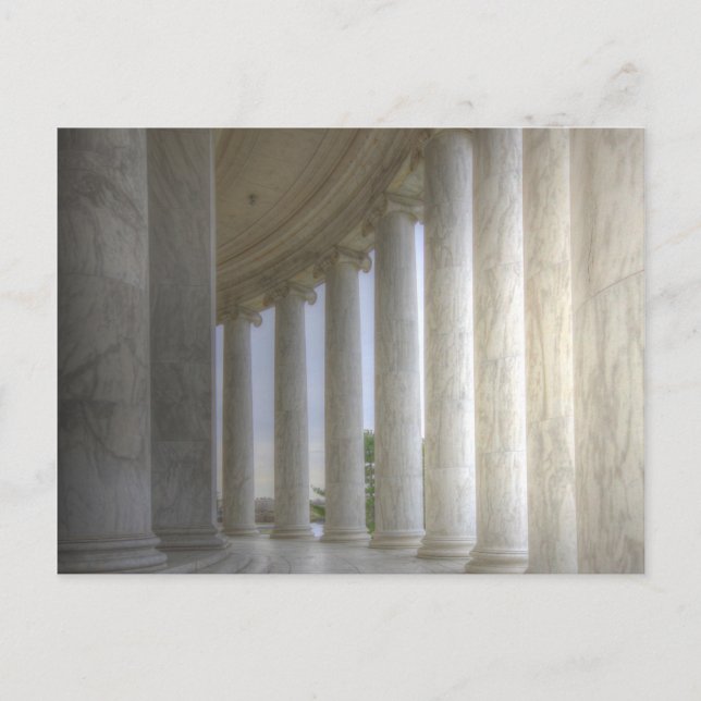 Thomas Jefferson Memorial Circular Colonnad Vykort (Framsida)