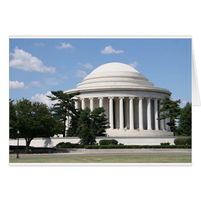 Thomas Jefferson Memorial Hälsningskort (Framsidan Horizontal)