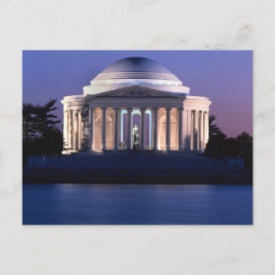 Thomas Jefferson Memorial i Dusk Vykort
