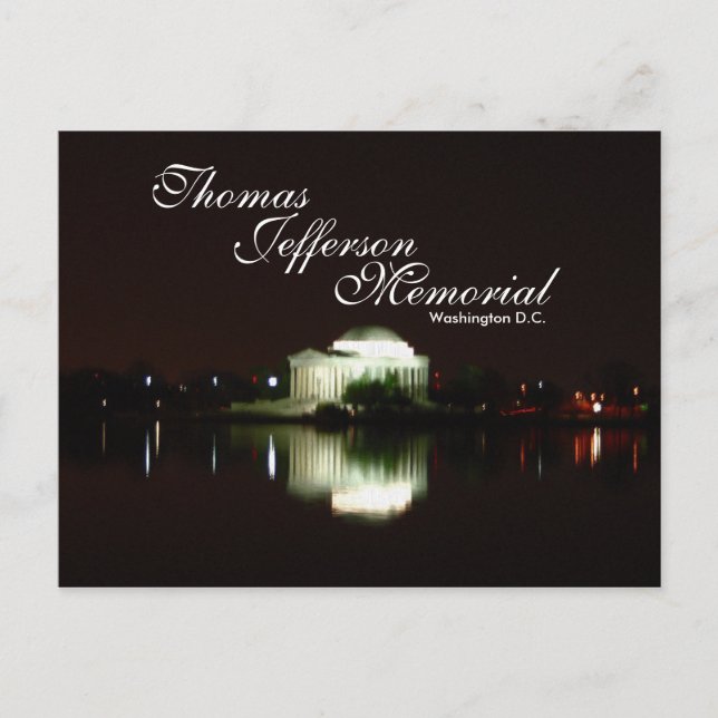 Thomas Jefferson Memorial, Washington D.C. Vykort (Framsida)