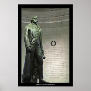 Thomas Jefferson minnesmärke Poster