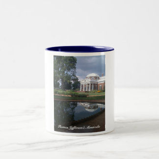 Thomas Jefferson Monticello Två-Tonad Mugg