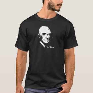 Thomas Jefferson mörkdräkt Tee