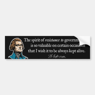 Thomas Jefferson motståndsbildekal Bildekal