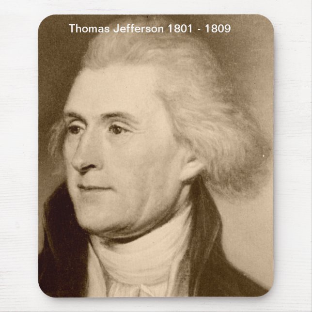 Thomas Jefferson Mousepad Musmatta (Framsidan)