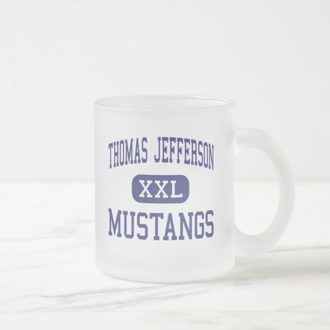 Thomas Jefferson - Mustangs - kick - San Antonio Frostad Glasmugg (Höger)