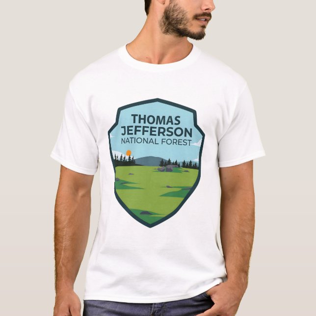 Thomas Jefferson National Forest T Shirt (Framsida)
