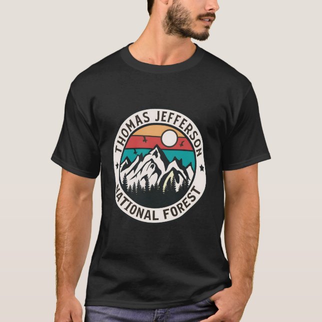 Thomas Jefferson nationalskog T Shirt (Framsida)