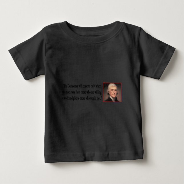 Thomas Jefferson On Democracy Tröja (Framsida)