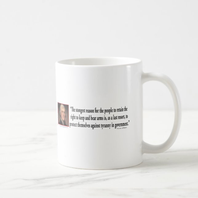 Thomas Jefferson on Gun Control Kaffemugg (Höger)