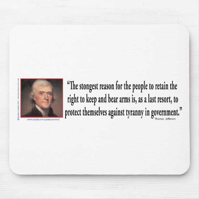 Thomas Jefferson on Gun Control Musmatta (Framsidan)
