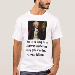 Thomas Jefferson på religionsfrihet Tee Shirt