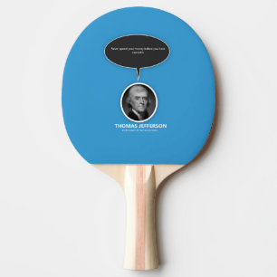 Thomas Jefferson Ping Pong Paddle Pingisracket