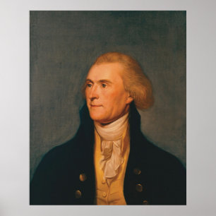 THOMAS JEFFERSON Porträtt av Charles Willson Peale Poster