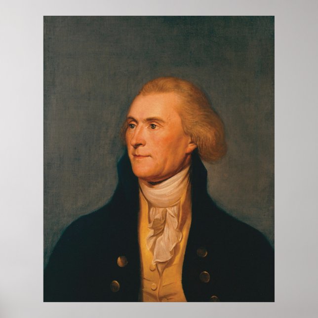 THOMAS JEFFERSON Porträtt av Charles Willson Peale Poster (Framsidan)
