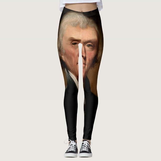 Thomas Jefferson porträtt Leggings (Framsida)