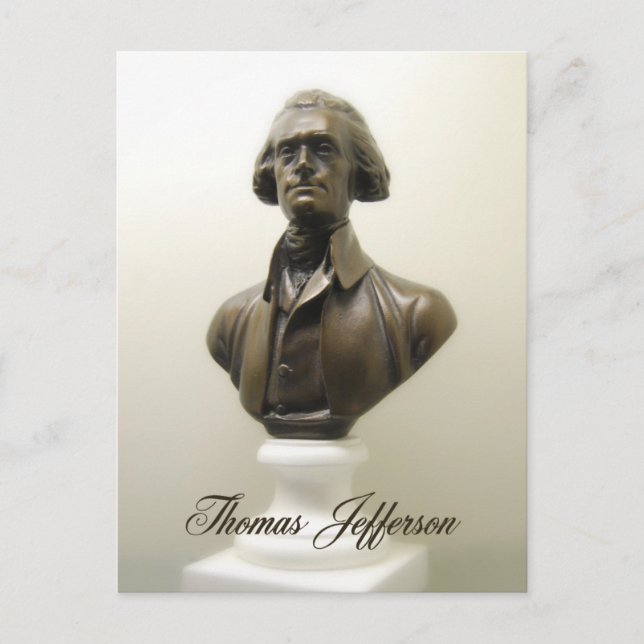 Thomas Jefferson Postcard Vykort (Framsida)