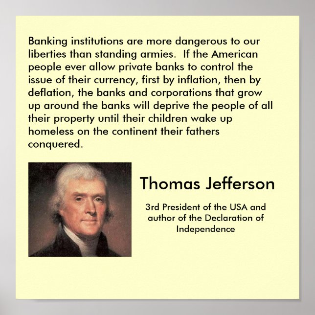 Thomas Jefferson Poster (Framsidan)