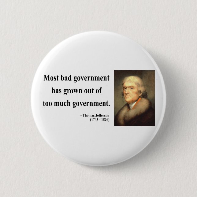 Thomas Jefferson Quote 7c Knapp (Framsida)