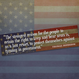 Thomas Jefferson Quote - ändringsförslag 2 Bildekal