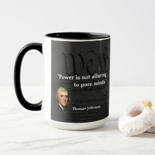 Thomas Jefferson Quote om rena minder Mugg