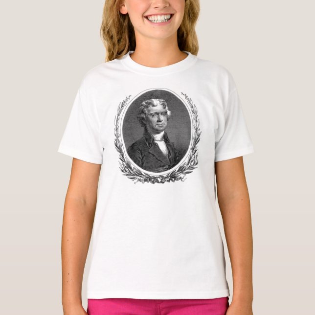 Thomas Jefferson Quote T-Shirt (Framsida)