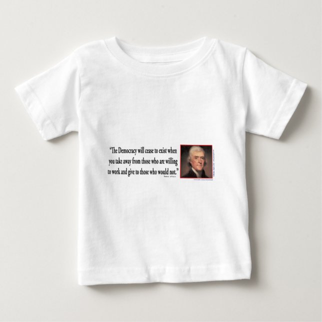 Thomas Jefferson Quotes Tee (Framsida)