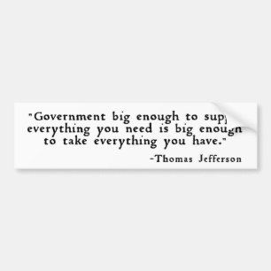 Thomas Jefferson - regerings- stort nog… Bildekal